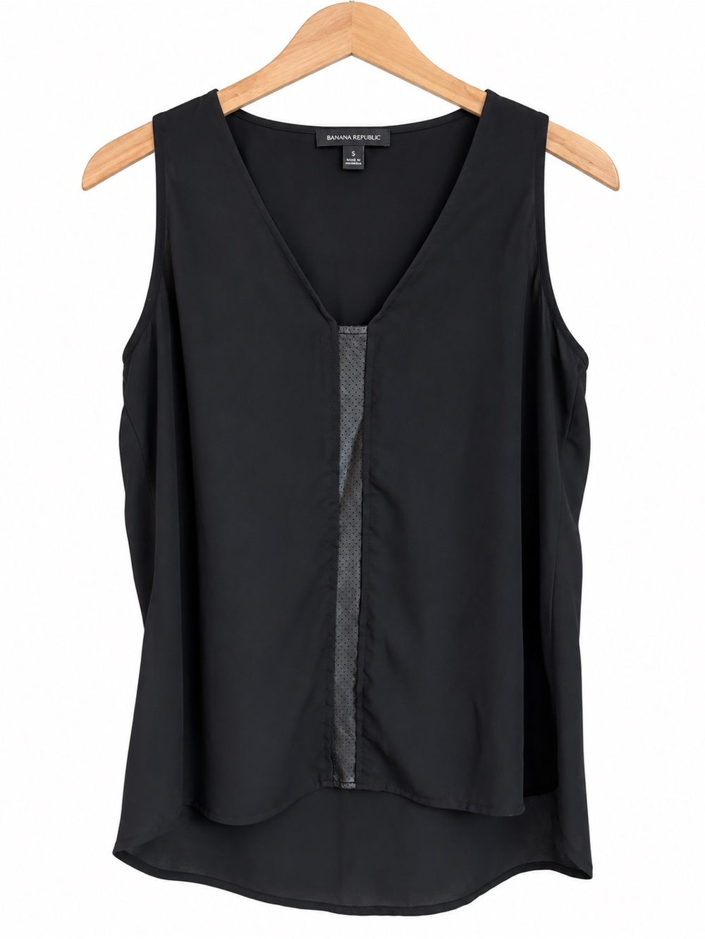 Banana republic Black V-Neck Sleeveless Blouse